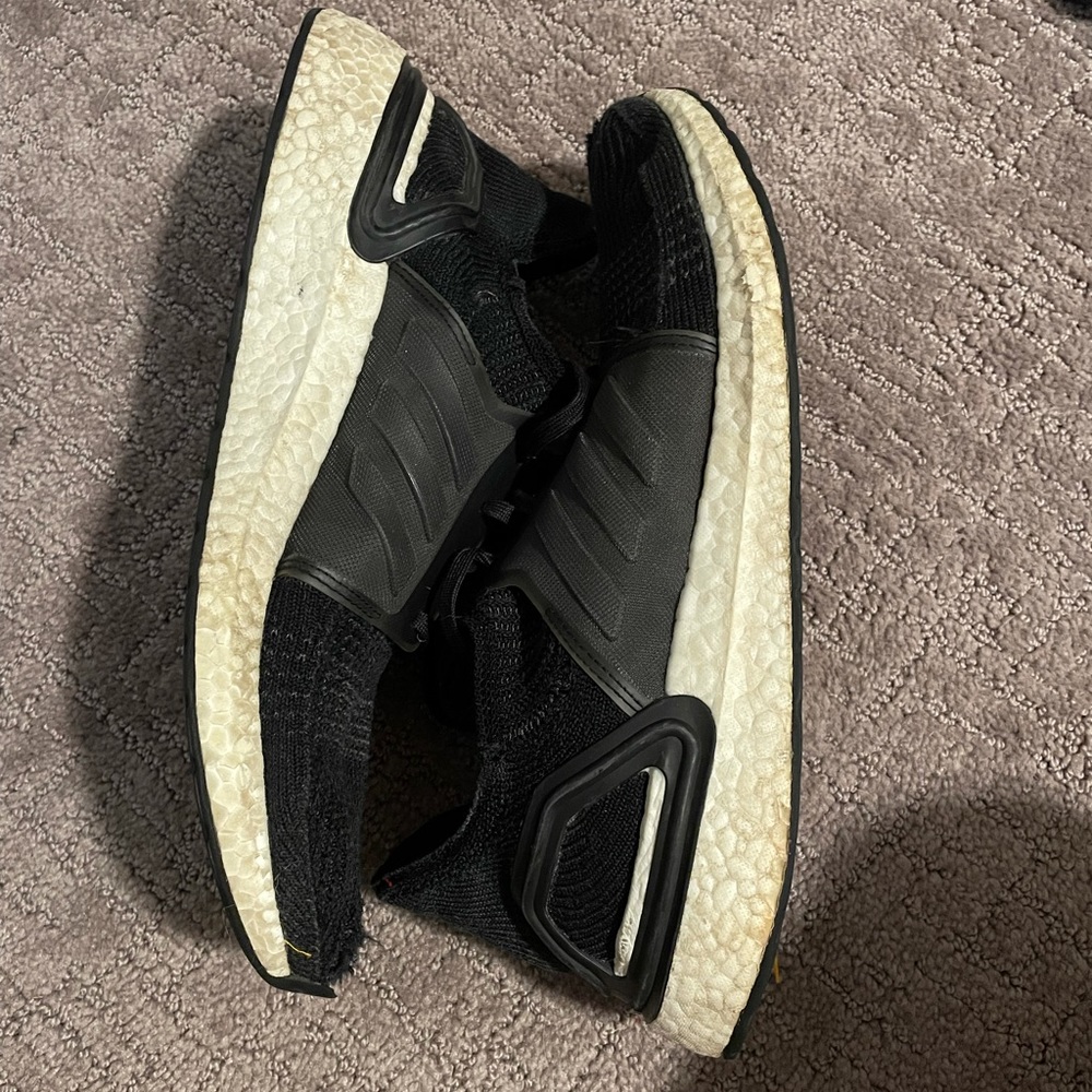 Adidas Ultraboosts 20 black and white